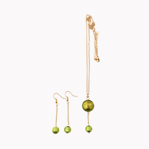 Murano Glas Set Verde Venezia