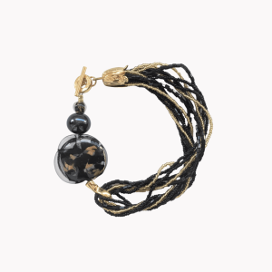 Murano Glas Black&Gold