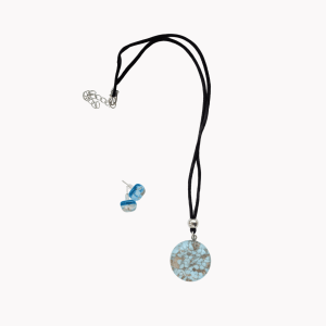 Murano Glas Set Azure Gold