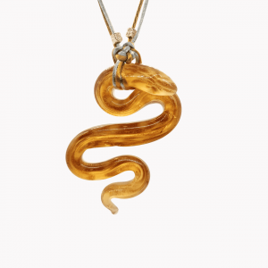 Murano Glas Halskette  Gold Snake